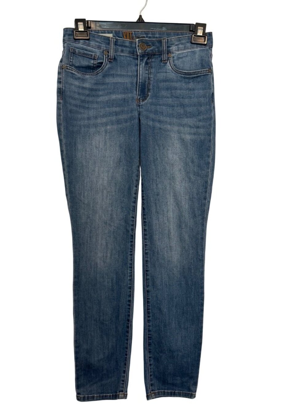 Kut From The Kloth Carrie Boyfriend Jeans Womens Size L Medium Wash Denim